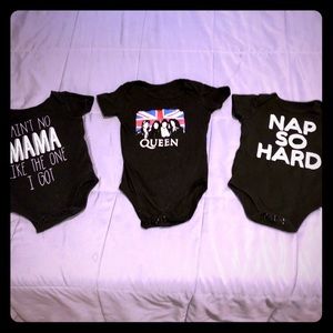 QUEEN & Black baby onesies!